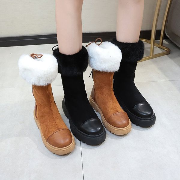 boots junsrm evereset women winter warm cotton shoes thickened thick bottom non-slip size 35-40 female shoe femme, Black
boots junsrm evereset women winter warm cotton shoes thickened thick bottom non-slip size 35-40 female shoe femme, Black
