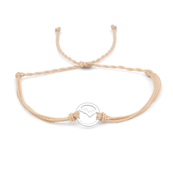 Round Stainless Steel Sierra Charm Bracelet Women Men Nature Inspired Waxed String Braided Snow capped Mountain Bracelet Gift, Golden;silver
Round Stainless Steel Sierra Charm Bracelet Women Men Nature Inspired Waxed String Braided Snow capped Mountain Bracelet Gift, Golden;silver