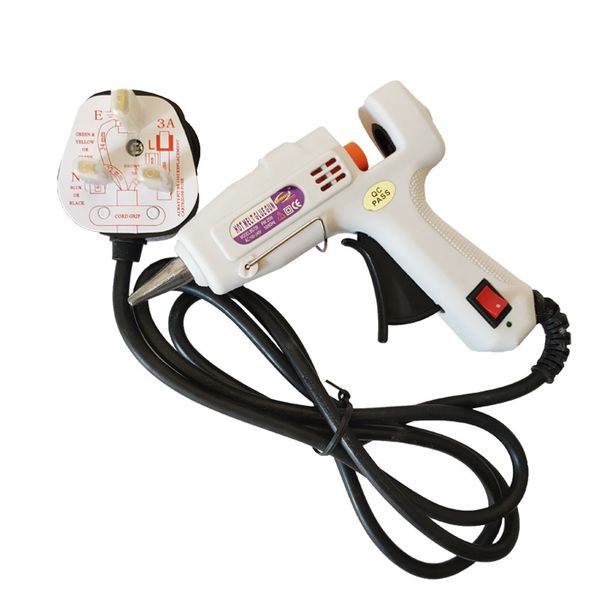 25w 220v melt glue gun eu uk plug with 10pcs 7mm glue sicks mini electric gun industrial adhension diy repair tool
25w 220v melt glue gun eu uk plug with 10pcs 7mm glue sicks mini electric gun industrial adhension diy repair tool
