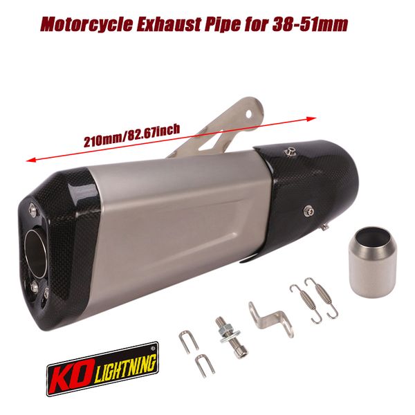 motorcycle exhaust system 51mm tail muffler tip tubes stainless steel carbon fiber set for double outlet pipe 210mm
motorcycle exhaust system 51mm tail muffler tip tubes stainless steel carbon fiber set for double outlet pipe 210mm