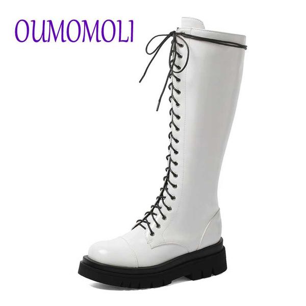 2020 fashion new white black boots shoes lacing knee-high boots female platform thick heel plus size high-leg women
2020 fashion new white black boots shoes lacing knee-high boots female platform thick heel plus size high-leg women