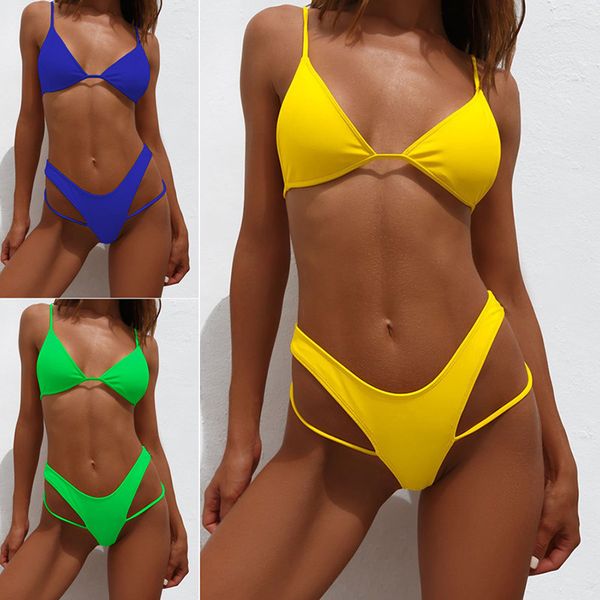 women's swimwear high waist/string /neon/thong/bikini 2021 push up women swimsuit bathing suit maillot de bain femme biquini, White;black