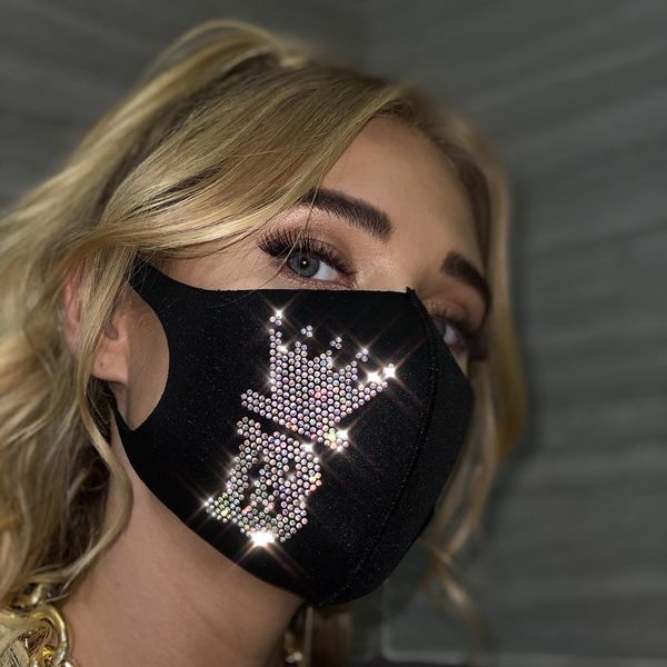 2020 fashion blingbling flash diamond jewelry mask party accessories women face masks washable
2020 fashion blingbling flash diamond jewelry mask party accessories women face masks washable