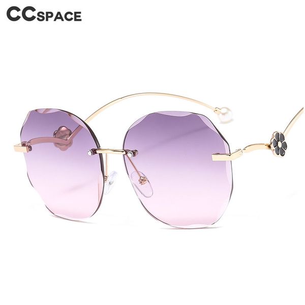 46328 round rimless luxury pearl petal sunglasses men women fashion shades uv400 vintage glasses, White;black
46328 round rimless luxury pearl petal sunglasses men women fashion shades uv400 vintage glasses, White;black
