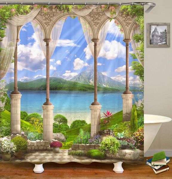 shower curtains european style patio scenery print curtain bathroom blackout large 180x200cm for bath with hooks
shower curtains european style patio scenery print curtain bathroom blackout large 180x200cm for bath with hooks