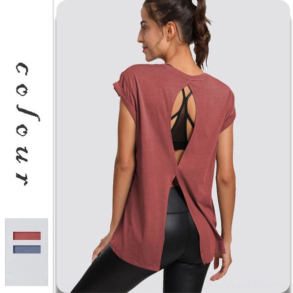 new loose yoga clothes women's sports running short-sleeved women's back split quick-drying fitness clothes for yoga suit vest ves, Gray
new loose yoga clothes women's sports running short-sleeved women's back split quick-drying fitness clothes for yoga suit vest ves, Gray