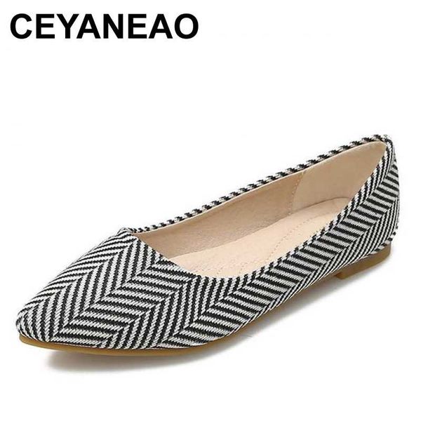 ceyaneao женщины квартиры обувь полосатый заостренный toe shallow повседневный мокасины узел скольжения на ladies комфорт мода новые женские, Black
ceyaneao женщины квартиры обувь полосатый заостренный toe shallow повседневный мокасины узел скольжения на ladies комфорт мода новые женские, Black