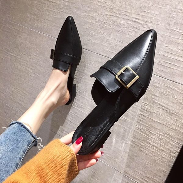 flats heels mules lazy comfy pantufa slides 2020 slides metal home leather belt slippers buckle flip flops ladies women rubber, Black
flats heels mules lazy comfy pantufa slides 2020 slides metal home leather belt slippers buckle flip flops ladies women rubber, Black