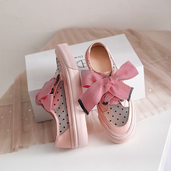mezereon spring summer flats leather mesh casual shoes polka dot girls footwear breathable ladies round toe bowtie shoes, Black
mezereon spring summer flats leather mesh casual shoes polka dot girls footwear breathable ladies round toe bowtie shoes, Black