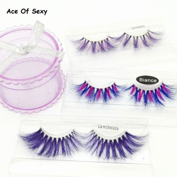 false eyelashes aceoffascinating purple 3d colored mink hair natural color lashes bulk eye wispy makeup beauty tool
false eyelashes aceoffascinating purple 3d colored mink hair natural color lashes bulk eye wispy makeup beauty tool