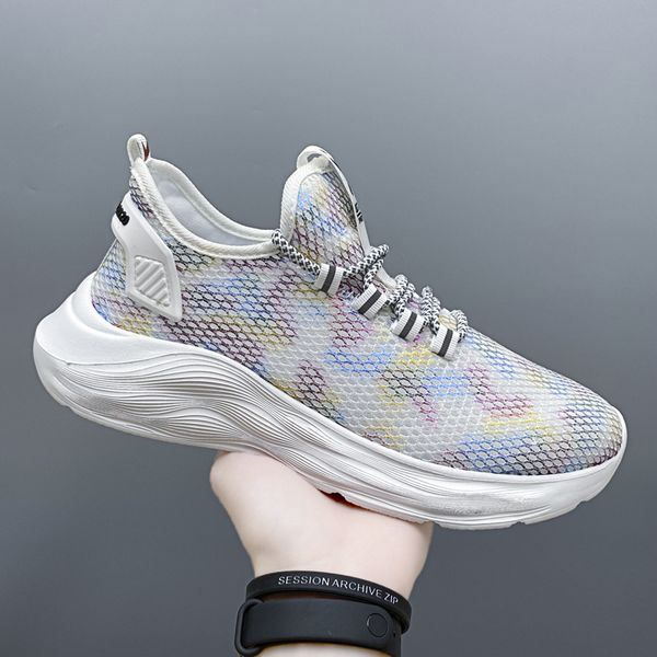 men's fashion brand summer casual shoes, breathable lightweight mesh shoes, lace-up men's sneakers, men 2020 new, Black
men's fashion brand summer casual shoes, breathable lightweight mesh shoes, lace-up men's sneakers, men 2020 new, Black