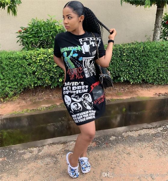 fashion dress summer designer crew neck ladies dresses casual women panelled loose apparel female digital printed, Black;gray
fashion dress summer designer crew neck ladies dresses casual women panelled loose apparel female digital printed, Black;gray