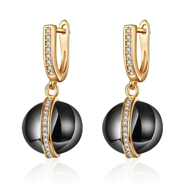 luxury ball shape black white ceramic earrings gold silver color plated zirconia cz dangle drop earrings for women jewelry gifts
luxury ball shape black white ceramic earrings gold silver color plated zirconia cz dangle drop earrings for women jewelry gifts