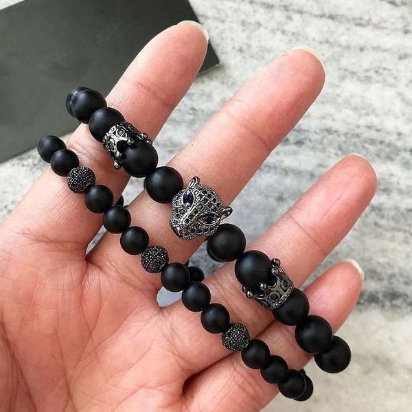 charm bracelets fashion 2pcs/set leopard men bracelet set handmade stone bead for jewelry gift pulsera hombre, Golden;silver
charm bracelets fashion 2pcs/set leopard men bracelet set handmade stone bead for jewelry gift pulsera hombre, Golden;silver