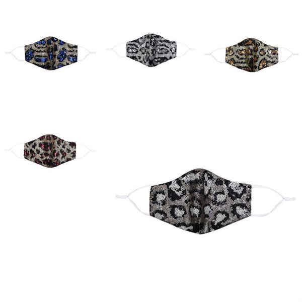 5 color personalized bling leopard print sequin mask sunscreen, dustproof, windproof, breathable, washable and reusable mask t50029
5 color personalized bling leopard print sequin mask sunscreen, dustproof, windproof, breathable, washable and reusable mask t50029