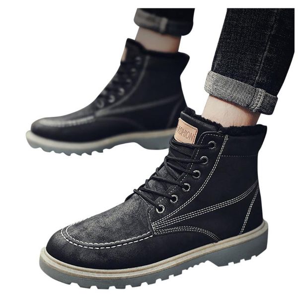 boots men's autumn winter casual booties fashion motorcycle retro round boot short ankle male lace-up shoes chaussure homme, Black
boots men's autumn winter casual booties fashion motorcycle retro round boot short ankle male lace-up shoes chaussure homme, Black