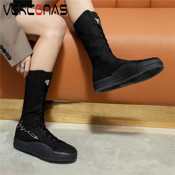 verconas fashion women mid-calf boots autumn winter 2020 new cross-tied shoes woman casual outdoor platforms casual cool boots, Black
verconas fashion women mid-calf boots autumn winter 2020 new cross-tied shoes woman casual outdoor platforms casual cool boots, Black