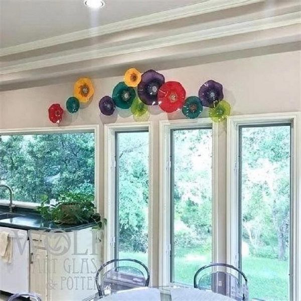 2020 100% mouth blown borosilicate home murano glass art wall plates european christmas home wall lamps
2020 100% mouth blown borosilicate home murano glass art wall plates european christmas home wall lamps