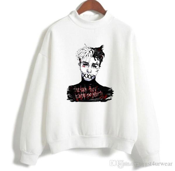 Mens Hoodies XXXTENTACION Rapper Printed Male Designer Pullover Sweater Women Long Sleeved Hoodies Lovers Fashion Sweatshirt Tops
Mens Hoodies XXXTENTACION Rapper Printed Male Designer Pullover Sweater Women Long Sleeved Hoodies Lovers Fashion Sweatshirt Tops