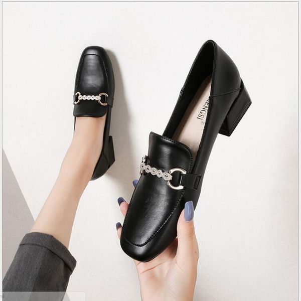 brand flats women loafers 2020 autumn ladies metal decoration fashion loafers thick heel female women shoes #33-43, Black
brand flats women loafers 2020 autumn ladies metal decoration fashion loafers thick heel female women shoes #33-43, Black