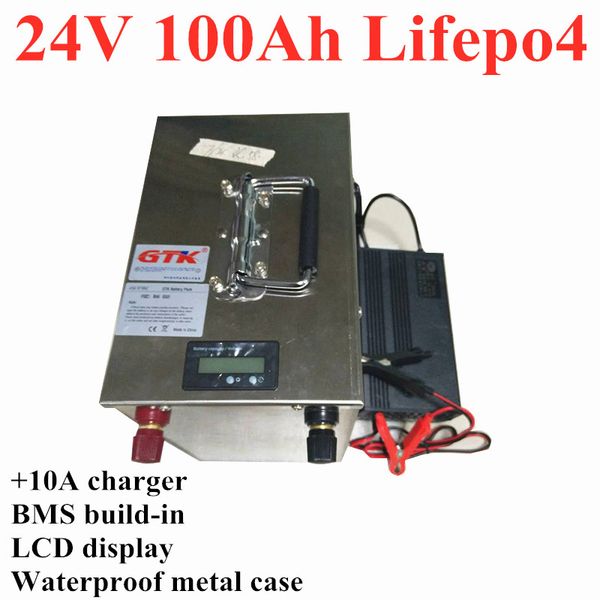 gtk lcd display lifepo4 24v 100ah lithium ion phosphate battery for golf cart/solar system/truck/sea scooter battery+10a charger
gtk lcd display lifepo4 24v 100ah lithium ion phosphate battery for golf cart/solar system/truck/sea scooter battery+10a charger