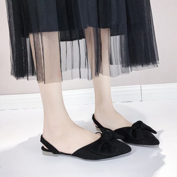 baotou sandals female summer 2020 new flat bottom wild student korean version bow cute fashion fairy style single shoes, Black
baotou sandals female summer 2020 new flat bottom wild student korean version bow cute fashion fairy style single shoes, Black