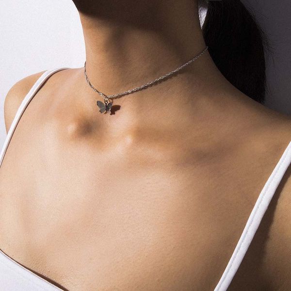 personality geometric tassel pendant pendant femininity single layer butterfly charm wild necklace party gift fashion jewelry, Silver
personality geometric tassel pendant pendant femininity single layer butterfly charm wild necklace party gift fashion jewelry, Silver