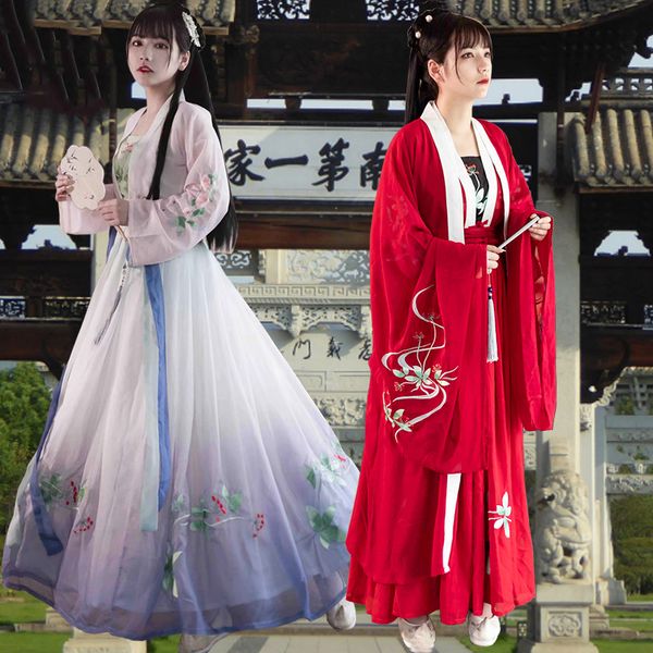 stage wear hanfu dress for women chinese traditional summer clothes female elegant tang dynasty wide sleeve coat fairy skirt vo1153, Black;red
stage wear hanfu dress for women chinese traditional summer clothes female elegant tang dynasty wide sleeve coat fairy skirt vo1153, Black;red