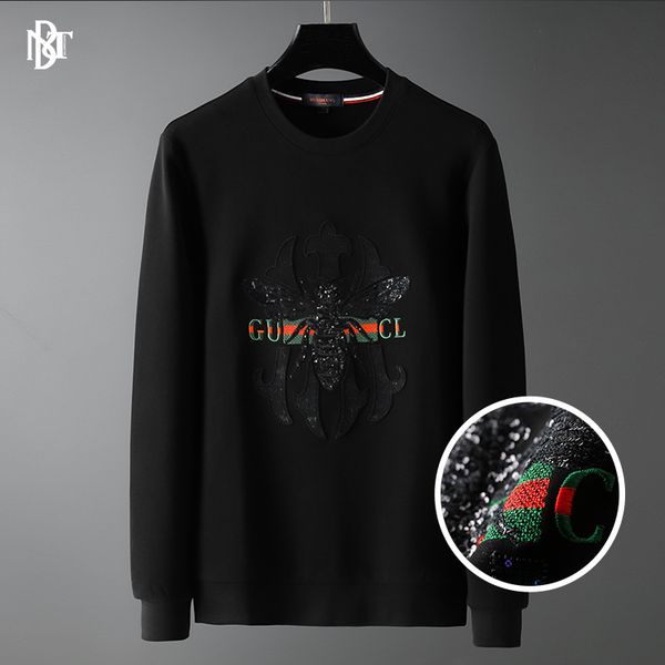 street fashion brand sweater casual 2020 autumn new european and american bees lettered pattern pullover mens one product dropshipping, Black
street fashion brand sweater casual 2020 autumn new european and american bees lettered pattern pullover mens one product dropshipping, Black