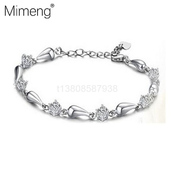 925 fashion angel tears bracelet sterling silver jewelry