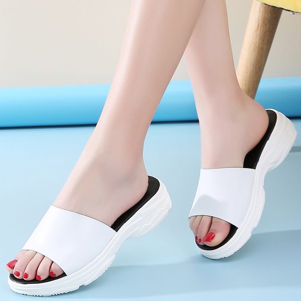 split leather summer women slippers slip on wedge shoes women beach slippers shoes light weight indoor outdoor ladies, Black
split leather summer women slippers slip on wedge shoes women beach slippers shoes light weight indoor outdoor ladies, Black