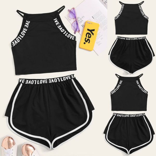 women yoga sets halter neck side striped black crop shorts set gym running sport wear suit fitness sport workout, White;red
women yoga sets halter neck side striped black crop shorts set gym running sport wear suit fitness sport workout, White;red