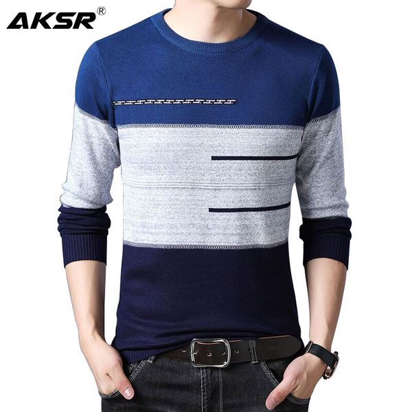 aksr men's new fashion warm sweater o neck striped wool cashmere knitted pullover sweater pull homme mens sweaters for 2020, White;black
aksr men's new fashion warm sweater o neck striped wool cashmere knitted pullover sweater pull homme mens sweaters for 2020, White;black