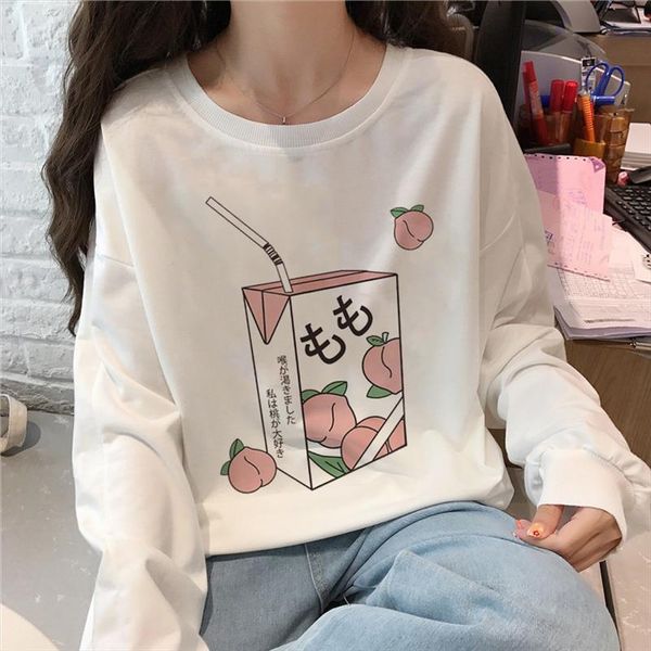 korean kpop new hoodies sweatshirt autumn winter peach juice japanese long sleeve vogue harajuku funny cartoon print female top, Black
korean kpop new hoodies sweatshirt autumn winter peach juice japanese long sleeve vogue harajuku funny cartoon print female top, Black