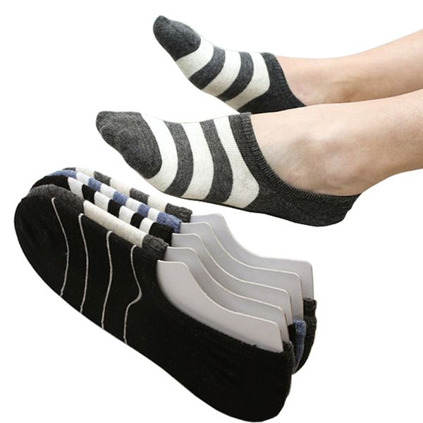 men's socks 5 pairs spring summer cotton men boat solid color striped fashion wild shallow mouth invisible sock slipper sox, Black
men's socks 5 pairs spring summer cotton men boat solid color striped fashion wild shallow mouth invisible sock slipper sox, Black