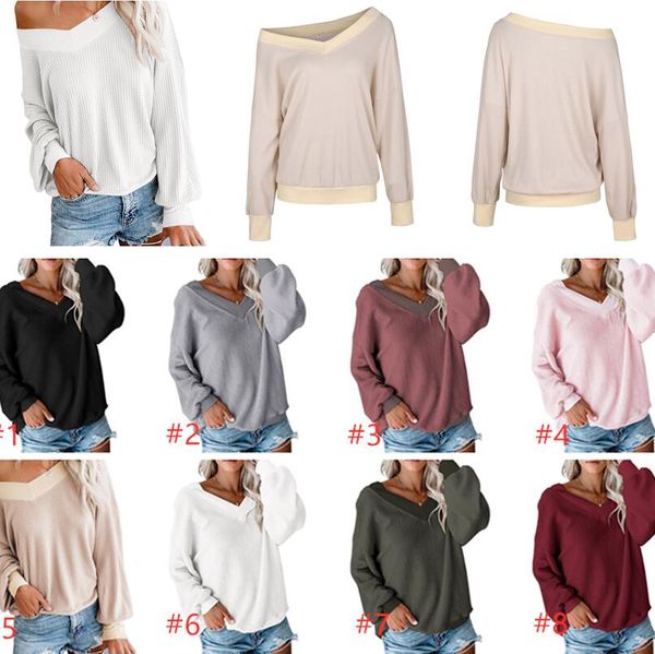 women t-shirt clothes loose v-neck autumn winter long sleeve sweater sweatshirts girls pullover tshirt hip hop blouse new cz81003, White
women t-shirt clothes loose v-neck autumn winter long sleeve sweater sweatshirts girls pullover tshirt hip hop blouse new cz81003, White
