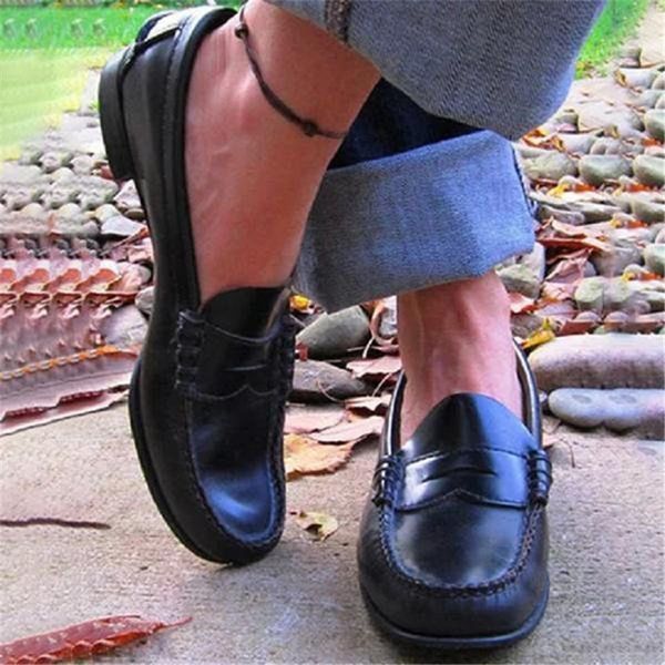 women casual shoes leather loafers business office shoes for women driving moccasins comfortable slip-on shoe 2020, Black
women casual shoes leather loafers business office shoes for women driving moccasins comfortable slip-on shoe 2020, Black