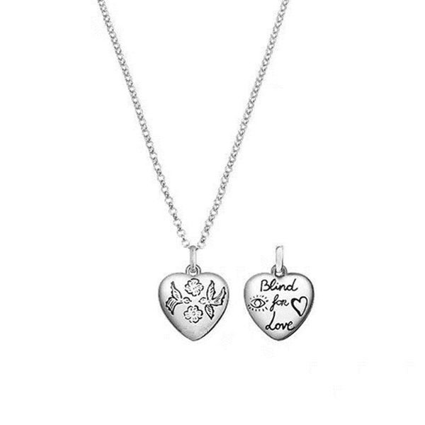 100% 925 Sterling Silver Blind for Love Necklace, Heart Pendant Glamour Original Jewelry for Girlfriend Holiday Gift
100% 925 Sterling Silver Blind for Love Necklace, Heart Pendant Glamour Original Jewelry for Girlfriend Holiday Gift