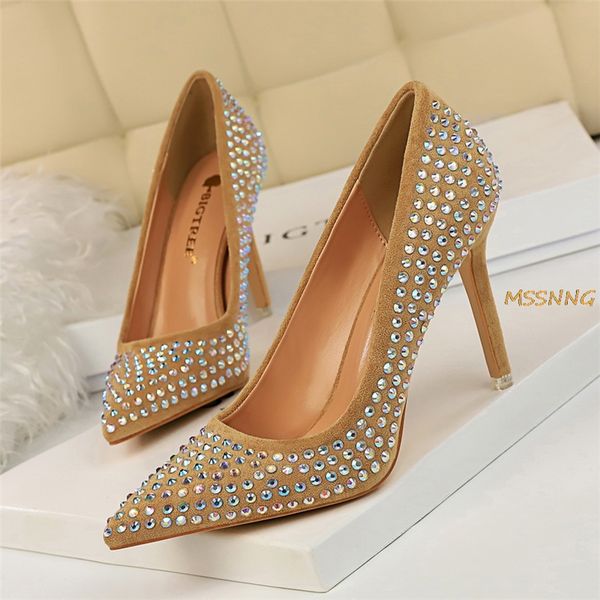 2020 spring autumn women glitter crystal high heels pumps pointed toe thin heel wedding shoes cinderella shoes, Black 
2020 spring autumn women glitter crystal high heels pumps pointed toe thin heel wedding shoes cinderella shoes, Black