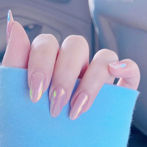 24pcs aurora temperament wearable fake nails detachable mirror magic colours suitable girl daily decorated manicure dl, Red;gold
24pcs aurora temperament wearable fake nails detachable mirror magic colours suitable girl daily decorated manicure dl, Red;gold