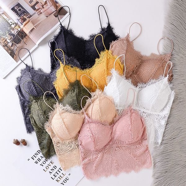 camisoles & tanks lace women tank crop seamless underwear female lingerie with removable padded camisole femme fashion, Black;white
camisoles & tanks lace women tank crop seamless underwear female lingerie with removable padded camisole femme fashion, Black;white