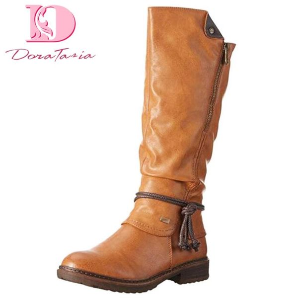 doratasia 2020 big size 43 vintage winter shoes women knee high riding boots female, Black
doratasia 2020 big size 43 vintage winter shoes women knee high riding boots female, Black