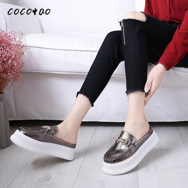 platform sandals and slippers female new lazy muffin shoes summer wild baotou semi-fashion 2020 comfortable spring wear, Black
platform sandals and slippers female new lazy muffin shoes summer wild baotou semi-fashion 2020 comfortable spring wear, Black