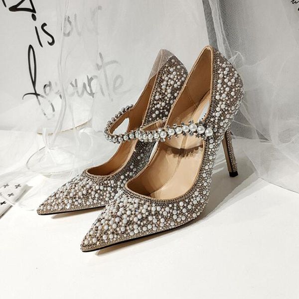 dress shoes 2021 pearl rhinestone mary jane women 8/10cm high heels party wedding fashion pointed toe pumps ladies lsj2-73, Black
dress shoes 2021 pearl rhinestone mary jane women 8/10cm high heels party wedding fashion pointed toe pumps ladies lsj2-73, Black