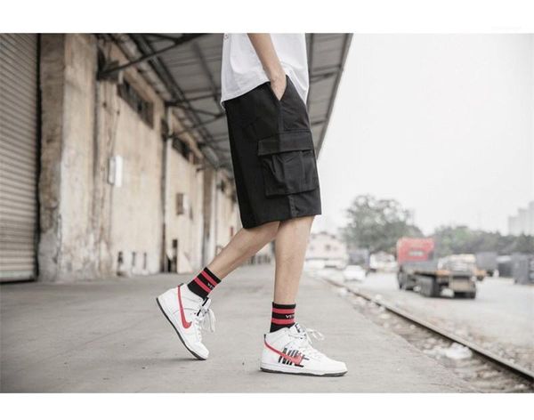 training shorts sports knee length pants basketball gym loose trousers summer cargo hiphop mens shorts fitness, White;black
training shorts sports knee length pants basketball gym loose trousers summer cargo hiphop mens shorts fitness, White;black