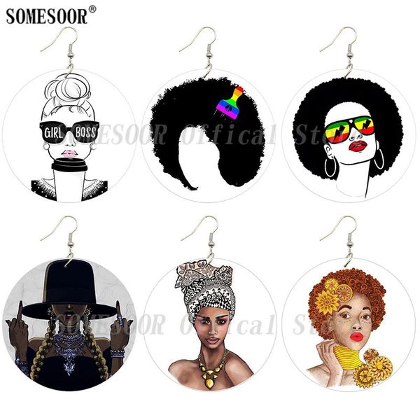 somesoor cool girl boss afro natural hair artstic wooden drop earrings african ethnic headwrap comb printed loops for women gift, Silver
somesoor cool girl boss afro natural hair artstic wooden drop earrings african ethnic headwrap comb printed loops for women gift, Silver
