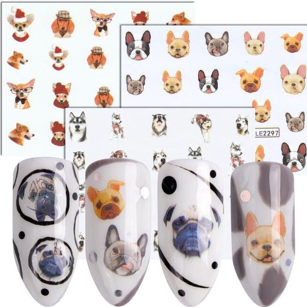 1pcs cartoon dog nail art sticker lovely puppy water transfer decal full wrap cute animals slider nail art decore jible2292-2302, Black
1pcs cartoon dog nail art sticker lovely puppy water transfer decal full wrap cute animals slider nail art decore jible2292-2302, Black