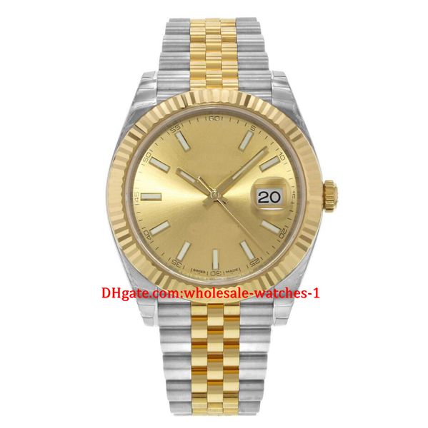 19 style wholesale super quality wristwatches 41mm steel 18k yellow gold champagne index dial mens watch 126333, Slivery;brown
19 style wholesale super quality wristwatches 41mm steel 18k yellow gold champagne index dial mens watch 126333, Slivery;brown