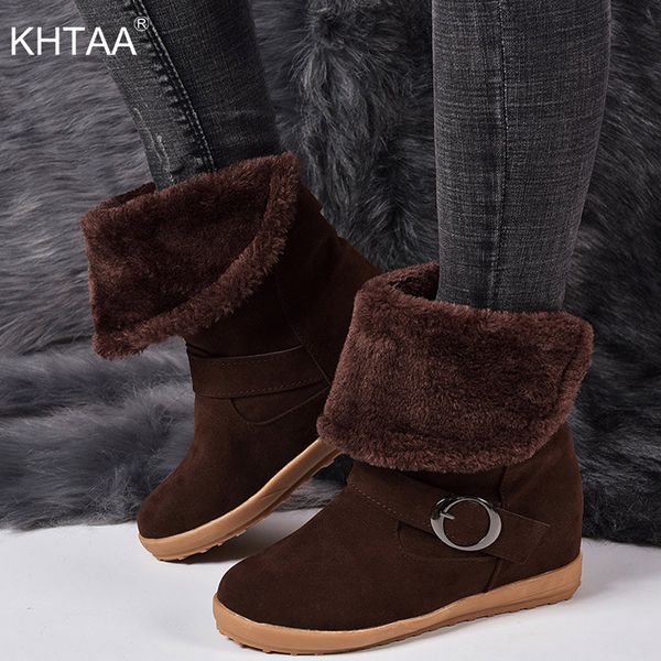 women's winter boots women warm shoes flat woman slip on flock plush buckle comfortable female boot ladies plus size 35-43 2020, Black
women's winter boots women warm shoes flat woman slip on flock plush buckle comfortable female boot ladies plus size 35-43 2020, Black