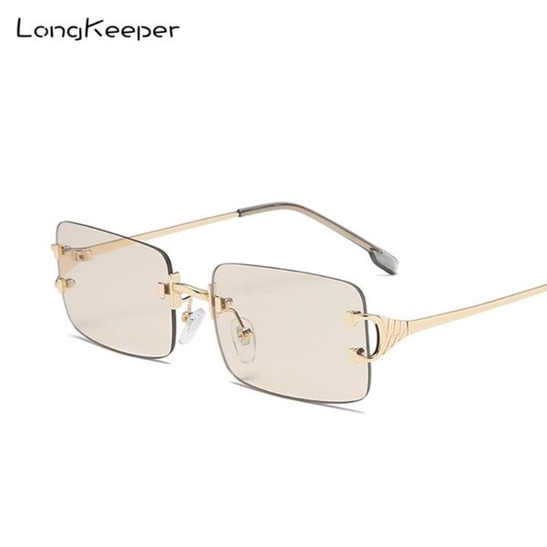 longkeeper 2020 fashion rectangle rimless women vintage brand design ocean lens sun glasses retro small square sunglass oculos, White;black 
longkeeper 2020 fashion rectangle rimless women vintage brand design ocean lens sun glasses retro small square sunglass oculos, White;black